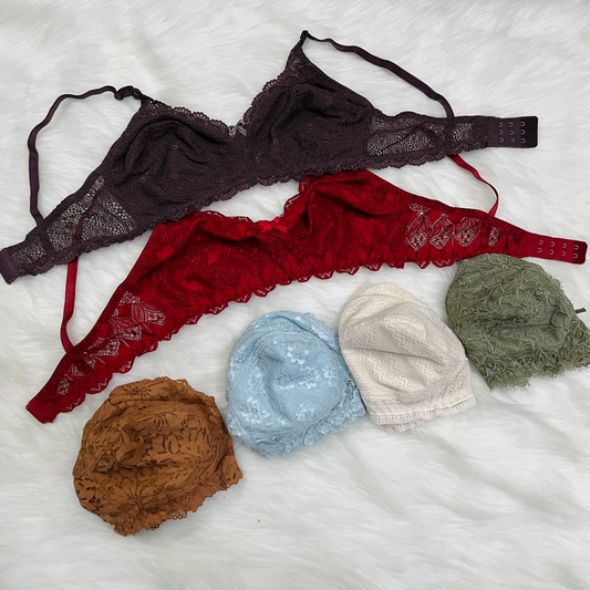 Elegant Lace Bra Set – Soft Cotton and Delicate Lace