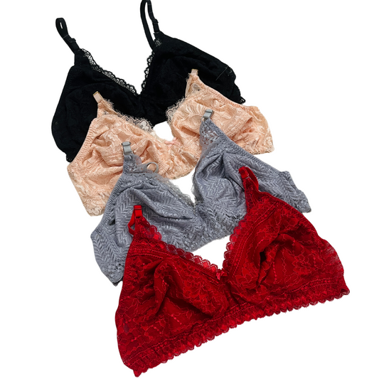 Elegant Lace Bra Set – Soft Cotton and Delicate Lace