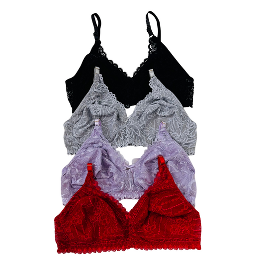 Elegant Lace Bra Set – Soft Cotton and Delicate Lace