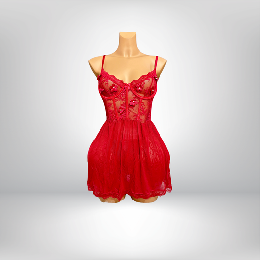 Midnight Maroon Lingering Set