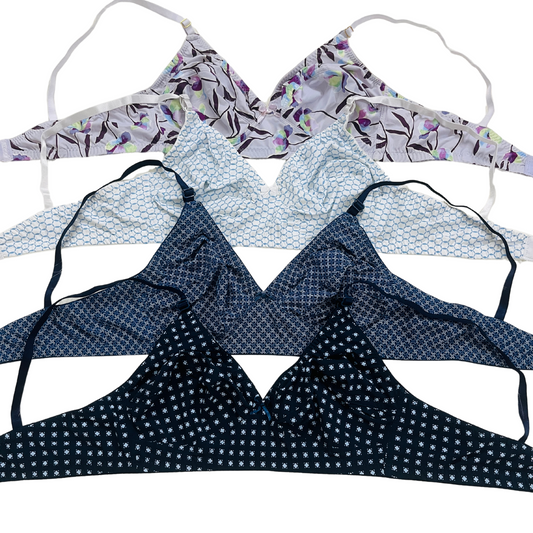 Printed Stretch Bra - 4 pcs Pack